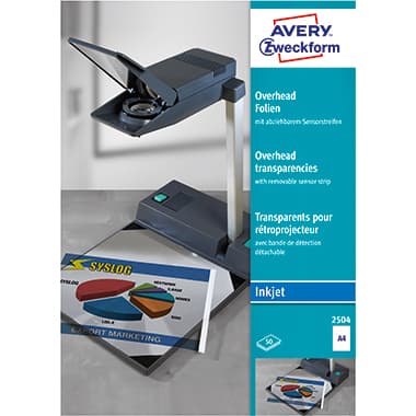Avery Zweckf. Inkjetfolie Sensor kurz gk 50 St.