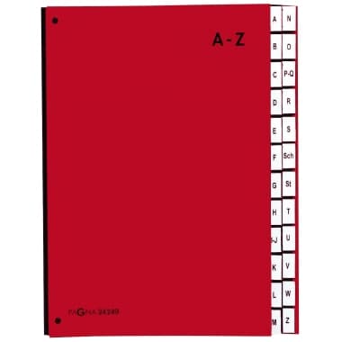 Pagna Pultordner DIN A4 A-Z 24Fächer PP rt