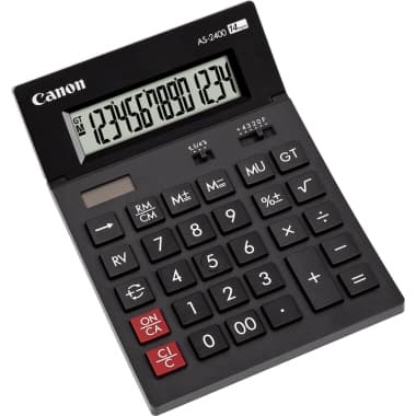 Canon Tischrechner AS-2400 Solar/Batterie