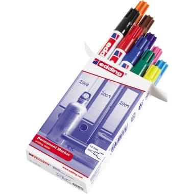 edding Permanentmarker Faltschachtel sort. 10St.