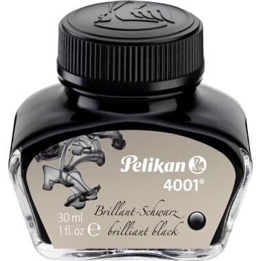 Pelikan Tinte 4001 30ml Glas brillantschwarz