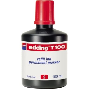 edding Nachfülltusche T 100 100ml rot