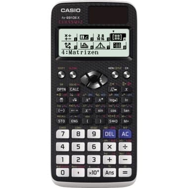 Casio Schulrechner 12stellig Solar/Batterie sw