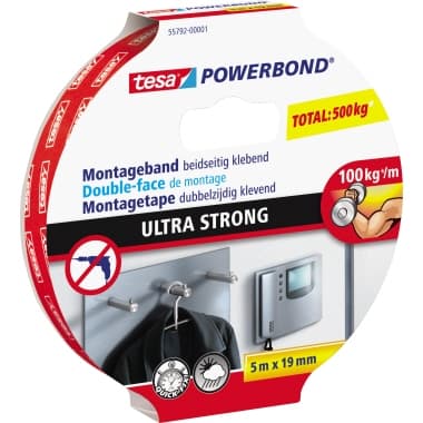 tesa Powerbond Ultra Strong 5m:19 weiß