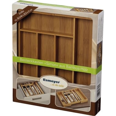 Esmeyer Besteckkasten Bambus 33,5x6cm braun