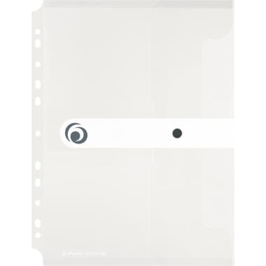 Herlitz Dokumententasche DIN A4 Abheftrand PP tr