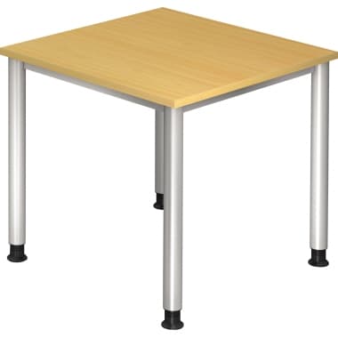 Hammerbacher Schreibtisch 80x80cm buche