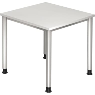 Hammerbacher Schreibtisch 80x80cm ws