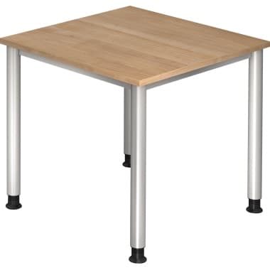 Hammerbacher Schreibtisch 80x80cm nussbaum