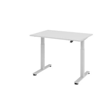 Hammerbacher Schreibtisch 120x80cm grau