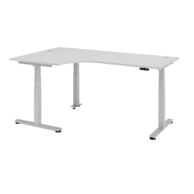 Hammerbacher Schreibtisch 200x120cm grau