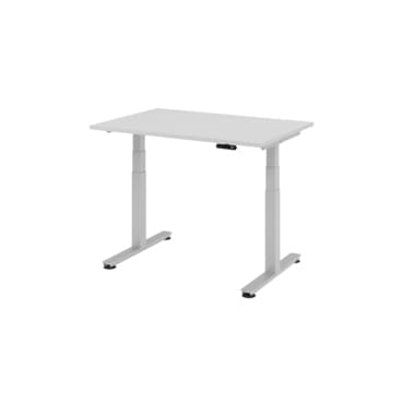 Hammerbacher Schreibtisch 120x80cm grau