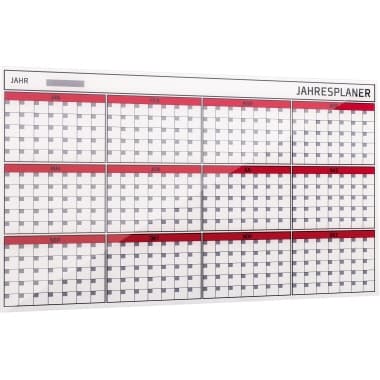 Bi-office Jahresplaner Glas Kollektion 4mm weß