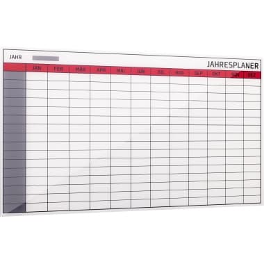 Bi-office Jahresplaner Glas Kollektion 4mm ws