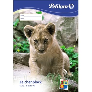 Pelikan Zeichenblock C3/10 DIN A3 10Blatt