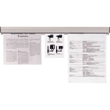 Franken Papierklemmschiene 31cm +Montageset