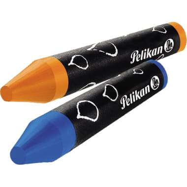 Pelikan Wachsmalstifte 8farbig im Etui bl +Schaber