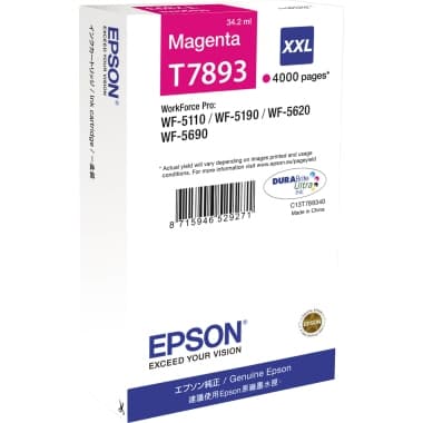 Epson Tintenpatrone T7893 4.000S magenta