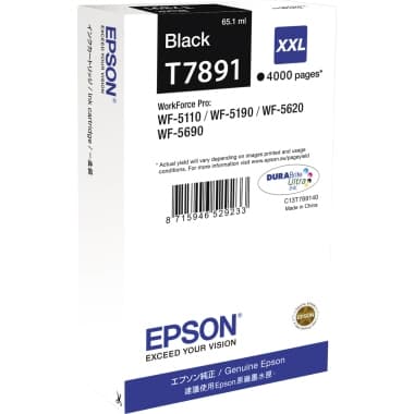 Epson Tintenpatrone T7891 4.000S schwarz
