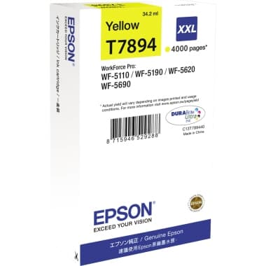 Epson Tintenpatrone T7894 4.000S gelb