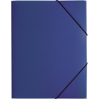Pagna Gummizugmappe DIN A4 PP 3Klappen blau