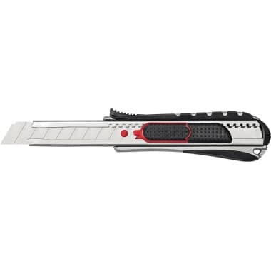 Wedo Cutter Safety 2in1 18mm schwarz/rot