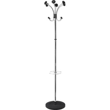 Alba Garderobenständer Chromy 179cm Stahl co/sw