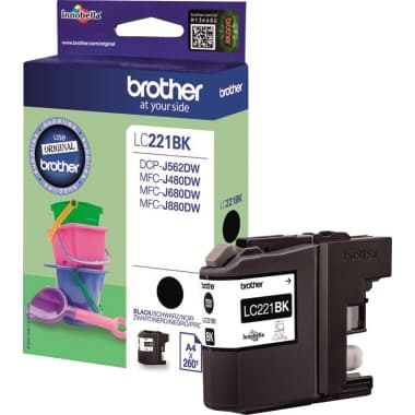 Brother Tintenpatrone LC221BK sw