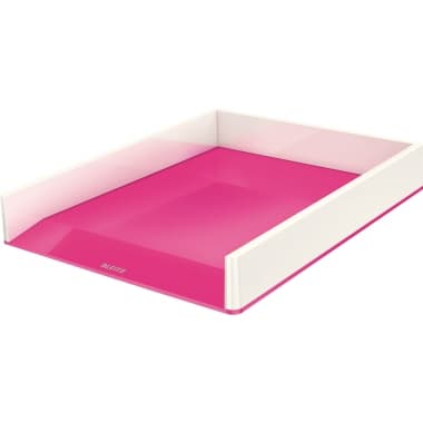 Leitz Briefkorb WOW DIN A4 PS weiß/pink