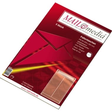 MAILmedia Faltentasche B4 oF hk 130g br 5St.