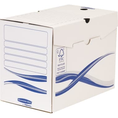 Bankers Box Archivschachtel Basic A4+ ws/bl 25 St.
