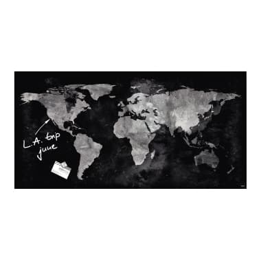 Sigel Magnetboard Artverum 910x460x15mm Glas World-Map