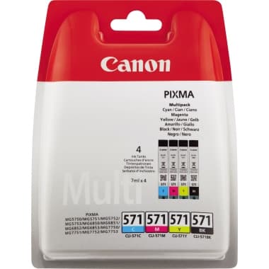 Canon Tintenpatrone CLI571 sw/c/m/y 4St