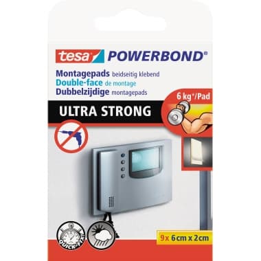tesa Klebepad Powerbond Ultra Strong 9 St./Pack.