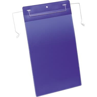 Durable Kennzeichnungs- Tasche A4 hoch d.bl 50St.
