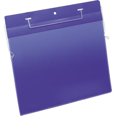 Durable Kennzeichnungs- Tasche A4 quer d.bl 50St.