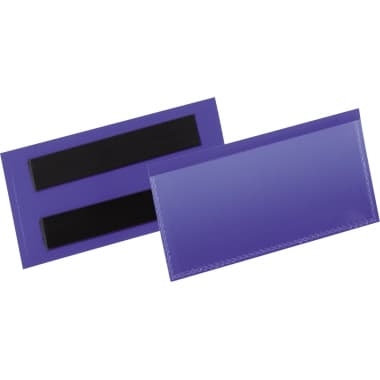 Durable Etikettentasche 100x38mm magn. d.bl 50 St.