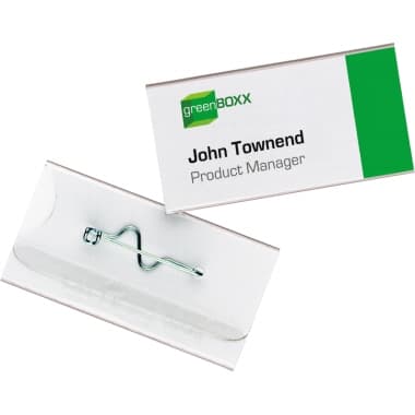 Durable Namensschild 60x30mm Kunststoff tr 100 St.