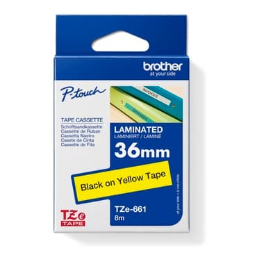 Brother Schriftband-Kassette 36mmx8m laminiert sw auf ge