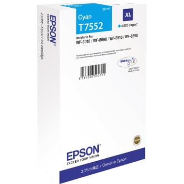 Epson Tintenpatrone T7552 4.000S cyan