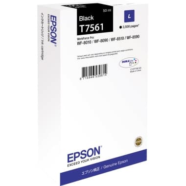 Epson Tintenpatrone T7561 2.500S schwarz