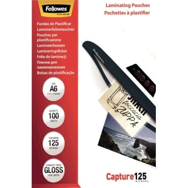 Fellowes Laminierfolie Capture 125 111x154mm 100 St.