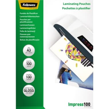 Fellowes Laminierfolie Impress 100 DIN A3 tr 100 St.