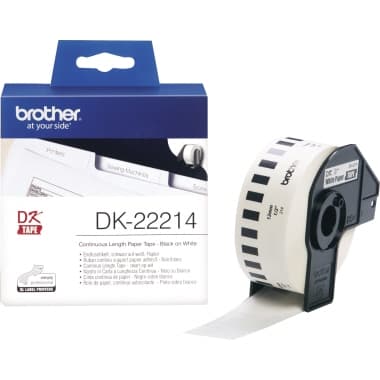 Brother Endlosetiketten- Rolle 12mmx30,48m Papier ws