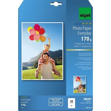 Sigel Fotopapier Everyday- plus DIN A4 170g ws 20 Bl.