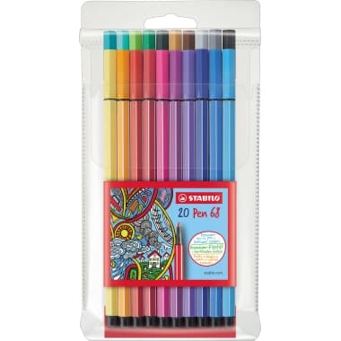 Stabilo Fasermaler Pen 68 Kunststoffetui 20 St.