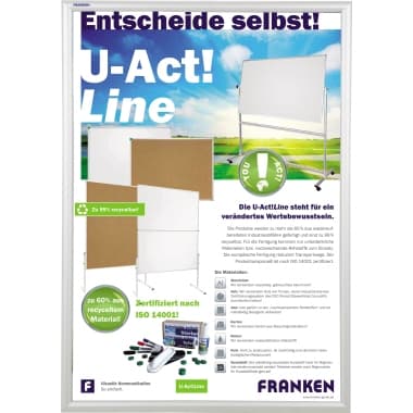 Franken Wechselrahmen 62,4x87,2x1,1cm Aluminium si