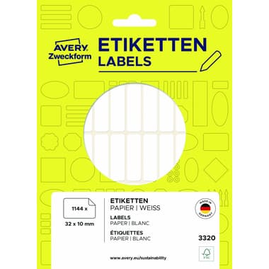 Avery Zweckform Etikett 32x10mm ws 1144St.