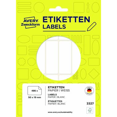 Avery Zweckform Etikett 50x19mm ws 486St