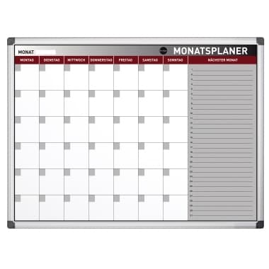 Bi-office Monatsplaner Earth Stahloberfläche 90x60cm